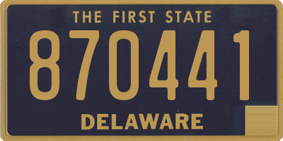 DE license plate 870441