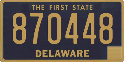 DE license plate 870448