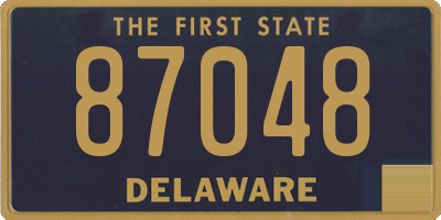 DE license plate 87048