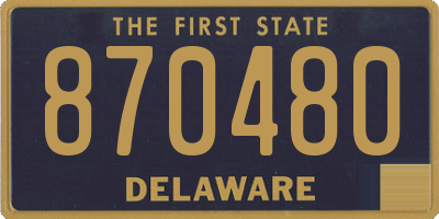 DE license plate 870480