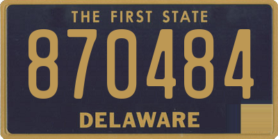 DE license plate 870484