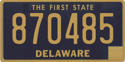 DE license plate 870485