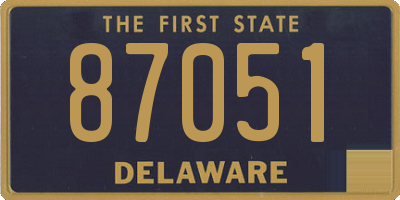 DE license plate 87051