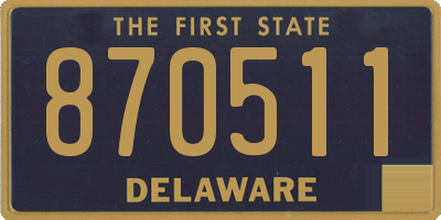 DE license plate 870511