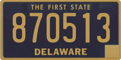 DE license plate 870513