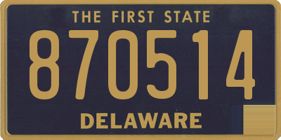 DE license plate 870514