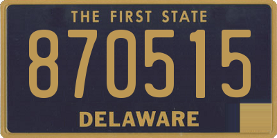 DE license plate 870515