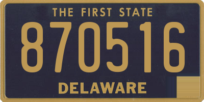 DE license plate 870516
