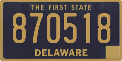 DE license plate 870518