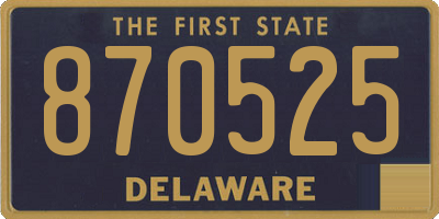 DE license plate 870525