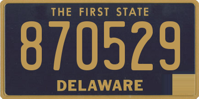 DE license plate 870529