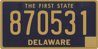 DE license plate 870531