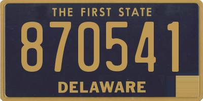 DE license plate 870541