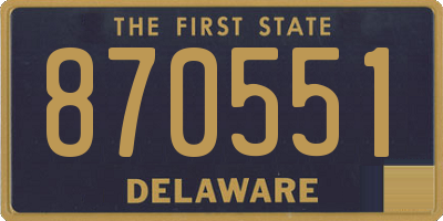 DE license plate 870551