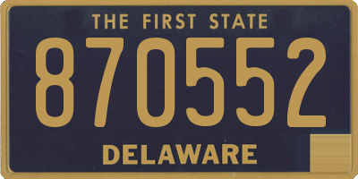 DE license plate 870552