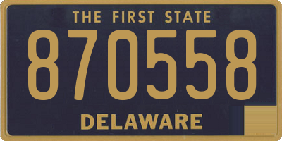 DE license plate 870558