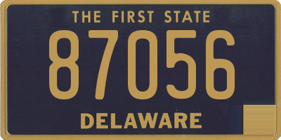 DE license plate 87056