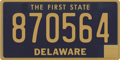 DE license plate 870564