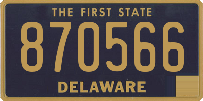 DE license plate 870566