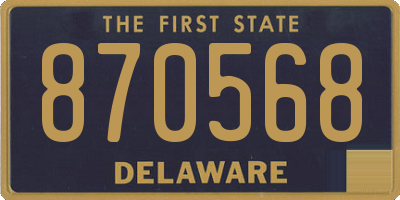 DE license plate 870568