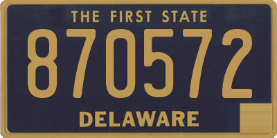DE license plate 870572