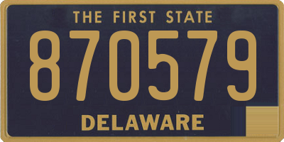 DE license plate 870579