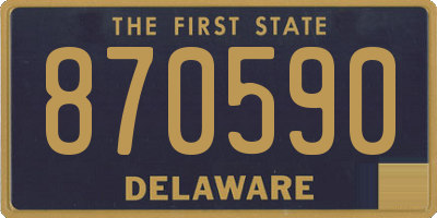 DE license plate 870590