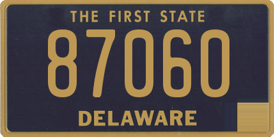 DE license plate 87060