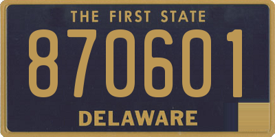 DE license plate 870601