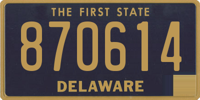 DE license plate 870614