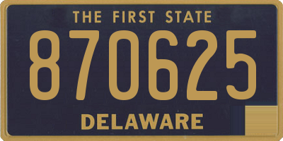DE license plate 870625