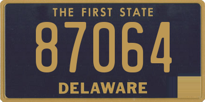 DE license plate 87064