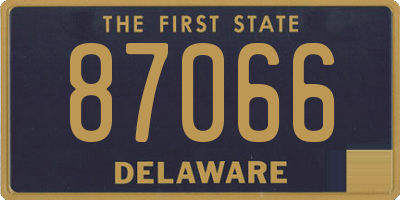 DE license plate 87066