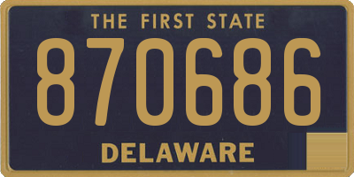 DE license plate 870686