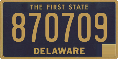 DE license plate 870709