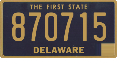 DE license plate 870715