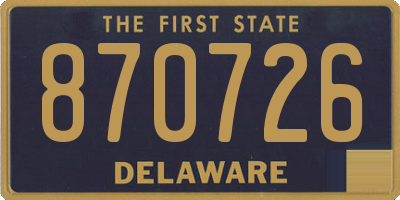 DE license plate 870726
