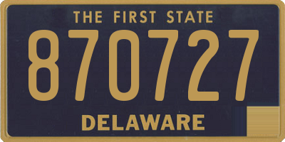 DE license plate 870727