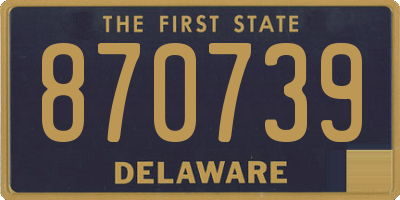 DE license plate 870739