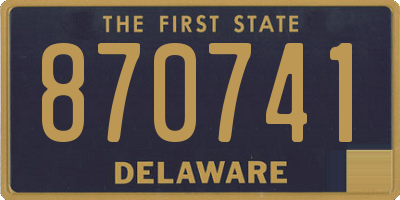 DE license plate 870741