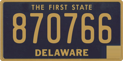 DE license plate 870766