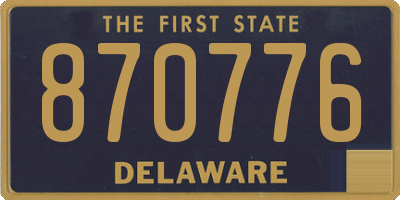 DE license plate 870776