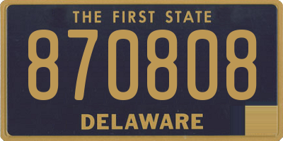 DE license plate 870808