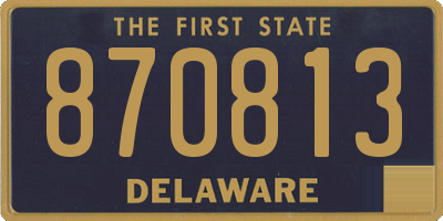 DE license plate 870813