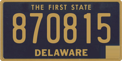 DE license plate 870815