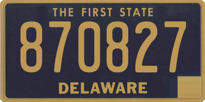 DE license plate 870827