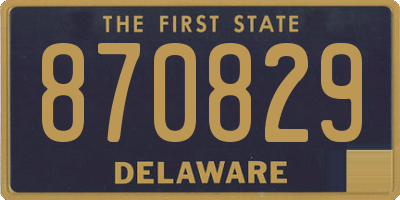 DE license plate 870829