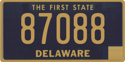 DE license plate 87088
