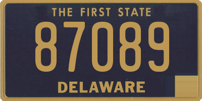 DE license plate 87089
