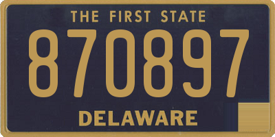 DE license plate 870897